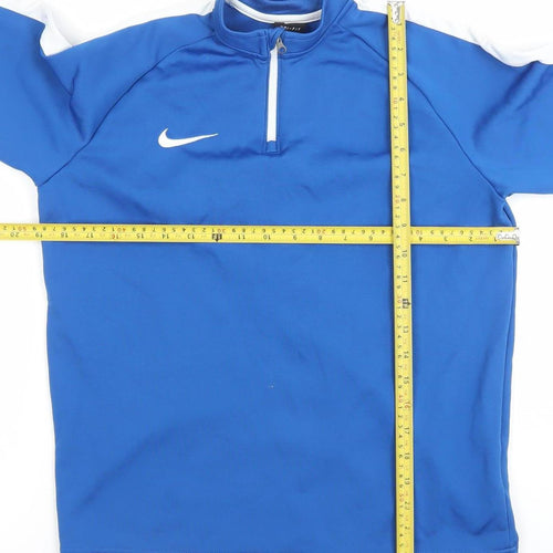 Nike Boys Blue Dri-Fit XL 1/4 Zip Sports Sweatshirt