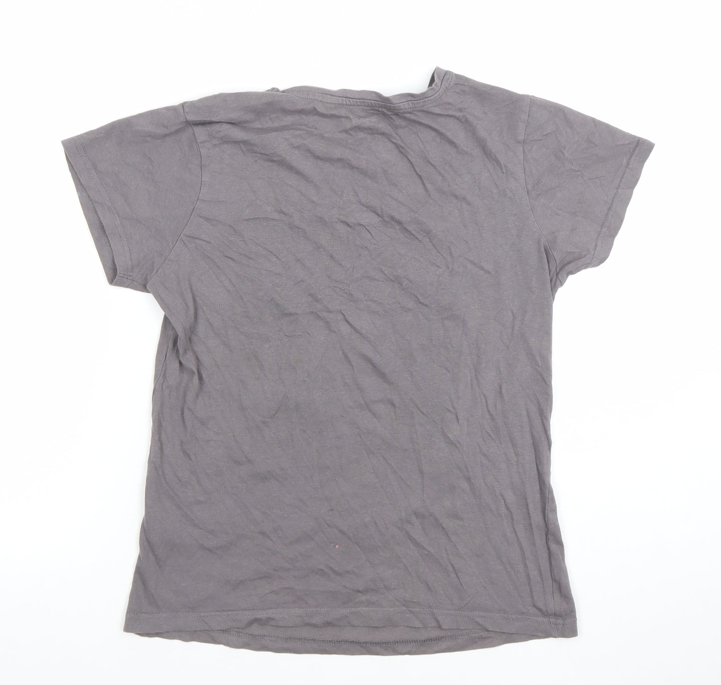 Disney Women’s Grey Mickey Mouse & Friends Cotton T-Shirt 2XS
