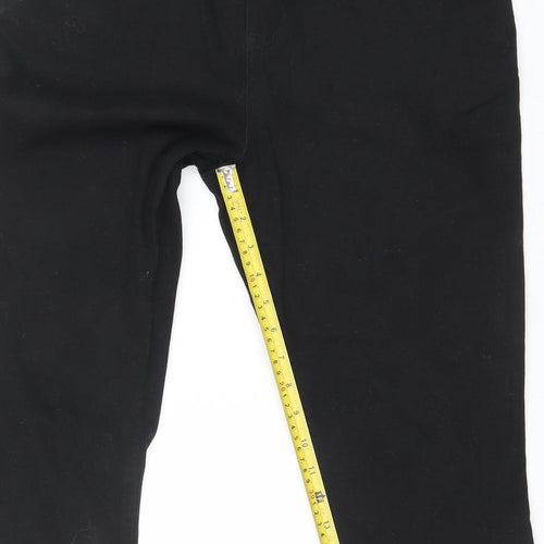 Dunnes Women Black Size 14 Straight Leg Stretch Jeans