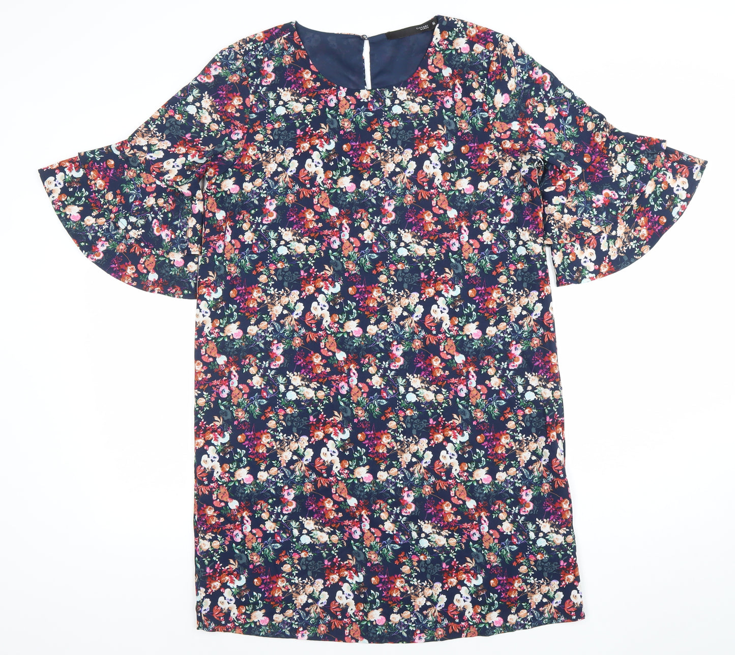 Tiffosi Women Multicoloured Floral Shift Dress M Knee Length
