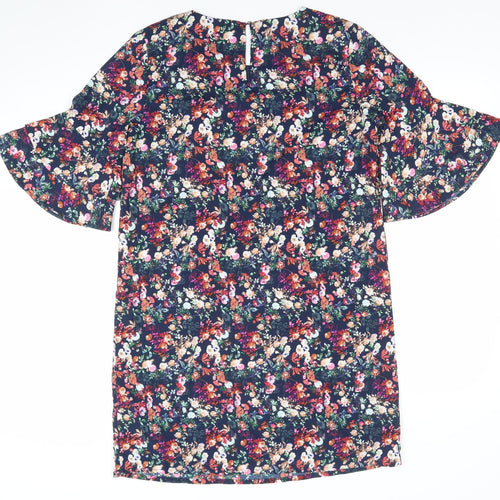 Tiffosi Women Multicoloured Floral Shift Dress M Knee Length