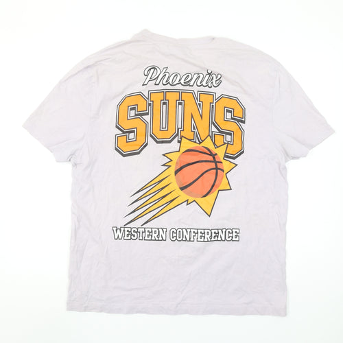 NBA Men’s White Phoenix Suns Graphic Sports T-Shirt Size L