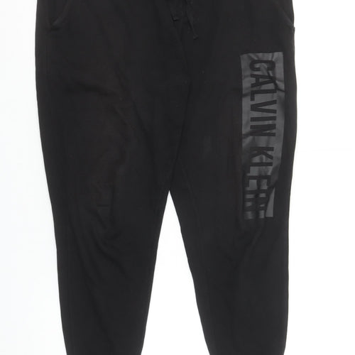 Calvin Klein Men’s Black Joggers Size S Cotton Stretch Comfort Fit