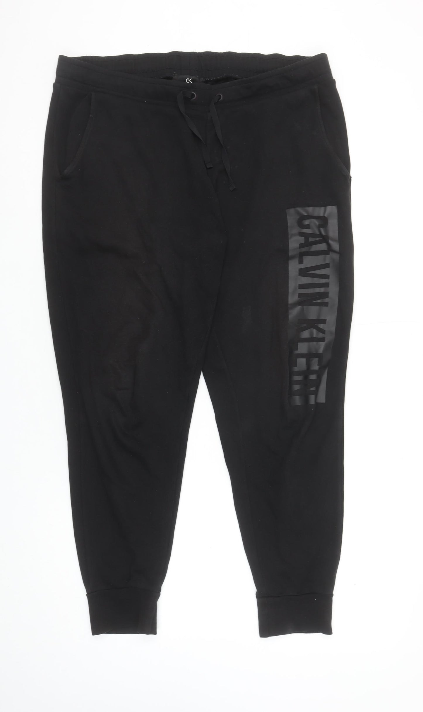 Calvin Klein Men’s Black Joggers Size S Cotton Stretch Comfort Fit