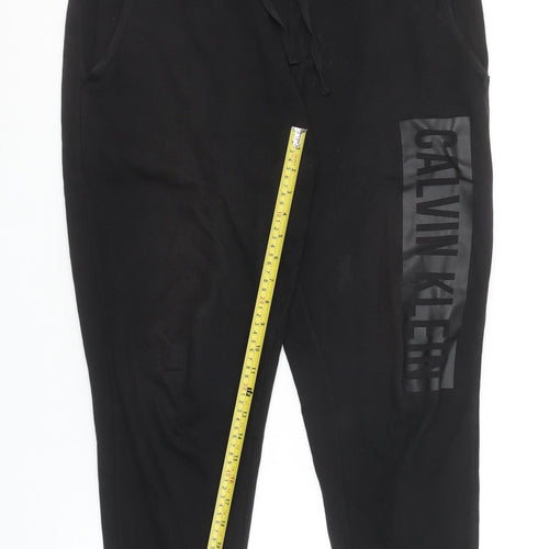 Calvin Klein Men’s Black Joggers Size S Cotton Stretch Comfort Fit