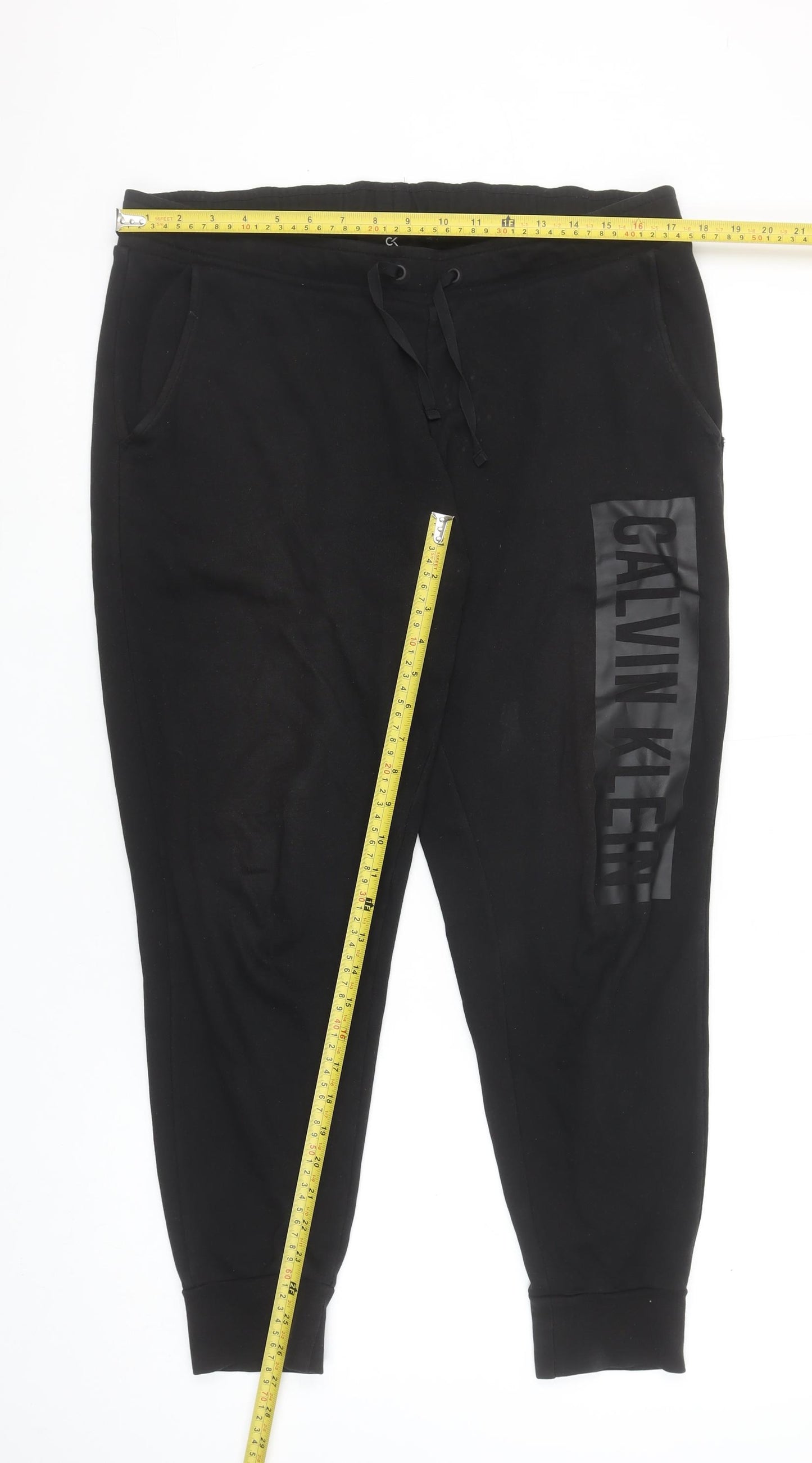 Calvin Klein Men’s Black Joggers Size S Cotton Stretch Comfort Fit