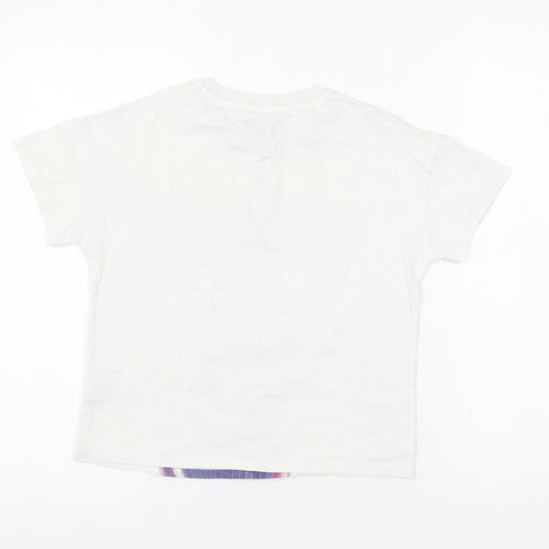 Marks and Spencer Girls White Stranger Things T-Shirt 9-10 Years Cotton