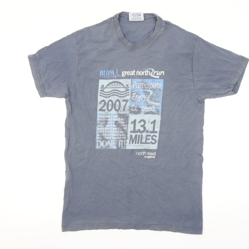 Great Run Men's Blue 2007 Great North Run T-Shirt Small 100% Cotton