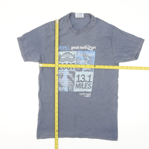 Great Run Men's Blue 2007 Great North Run T-Shirt Small 100% Cotton
