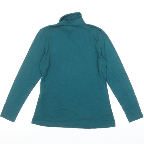 ON Fashion Women’s Green Roll Neck Long Sleeve Basic Top Size 12