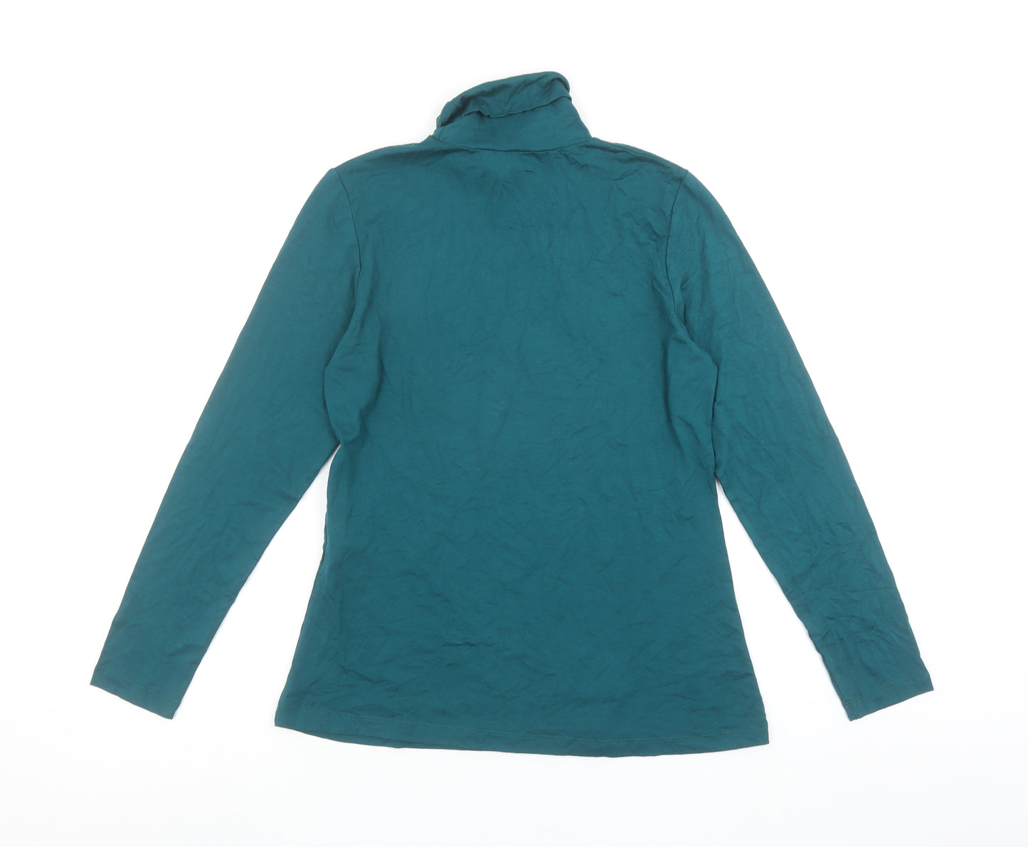 ON Fashion Women’s Green Roll Neck Long Sleeve Basic Top Size 12