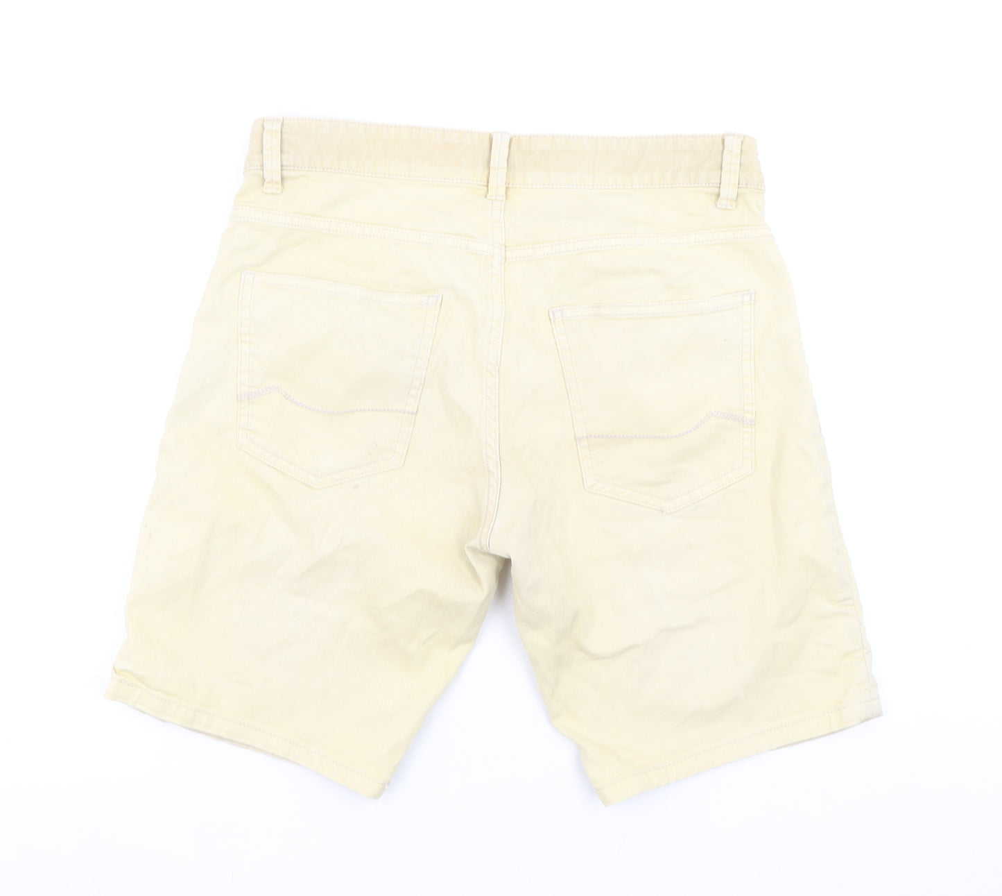 Angelo Litrico Men’s Beige Chino Shorts Size 32 Regular Cotton