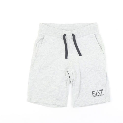 Emporio Armani Boys Grey EA7 Sweat Shorts 8 Years Regular Fit