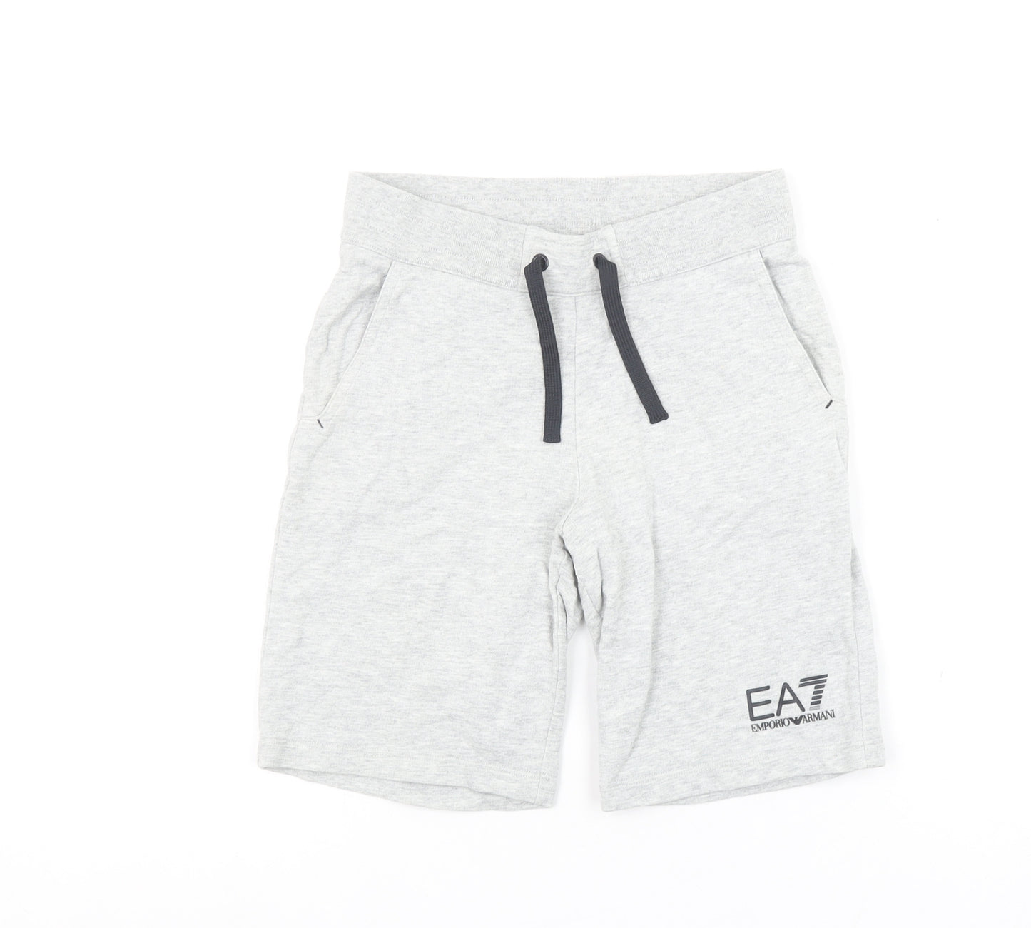 Emporio Armani Boys Grey EA7 Sweat Shorts 8 Years Regular Fit