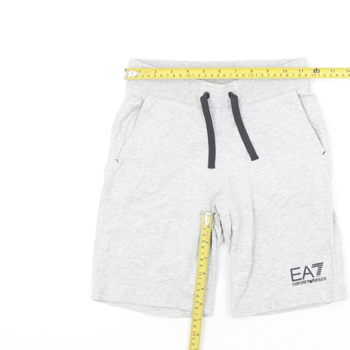 Emporio Armani Boys Grey EA7 Sweat Shorts 8 Years Regular Fit