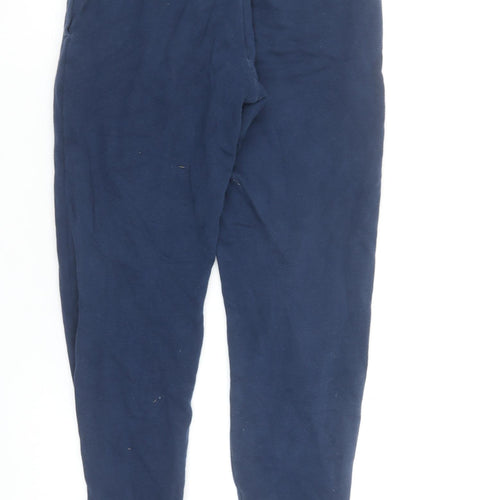 Under Armour Boys Blue Jogger Sweatpants M Fleece Comfort Elastic Waist
