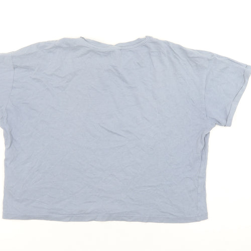 New Look Girls Blue BRKLYN Cropped Graphic T-Shirt Age 14-15 Years