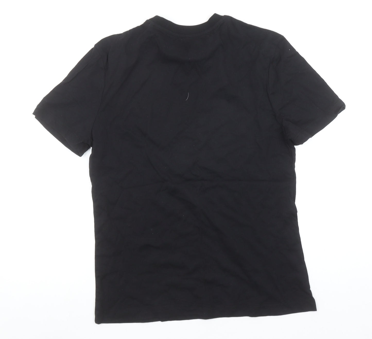 Marvel Men's Black Short Sleeve Cotton Graphic Logo T-Shirt Size S