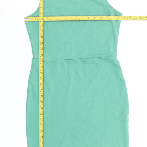 EDC Women's Green Sleeveless Bodycon Dress Size S