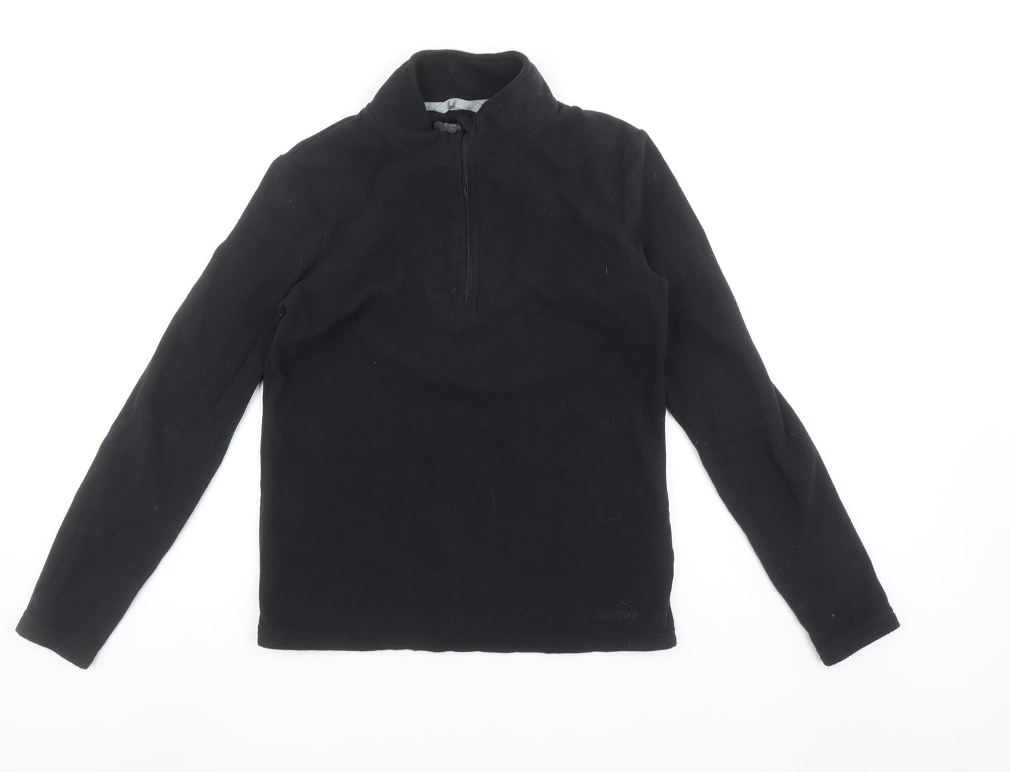 Peter Storm Womens Black Fleece Pullover Sweatshirt Size 12
