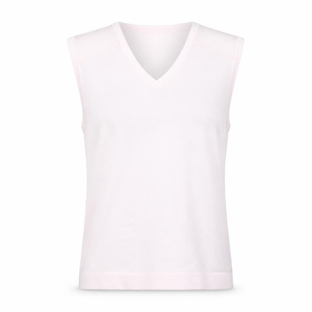 Daily Sports Women’s Pink V-Neck Sleeveless Knit Tank Top M