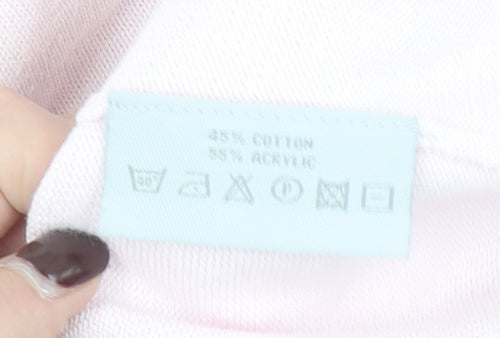 Daily Sports Women’s Pink V-Neck Sleeveless Knit Tank Top M