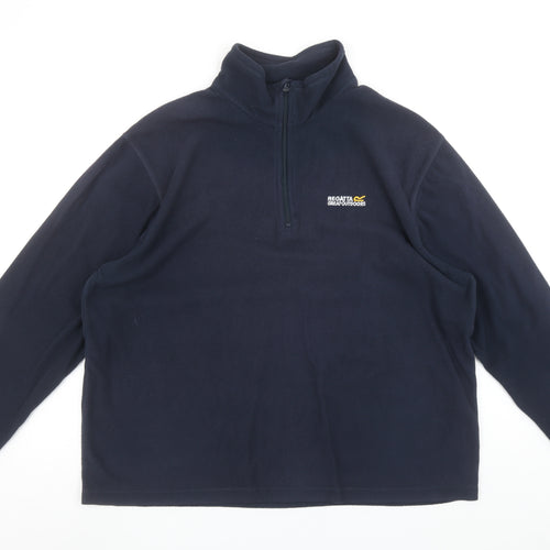 Regatta Great Outdoors Men's Navy 1/2 Zip Fleece Sweatshirt XL