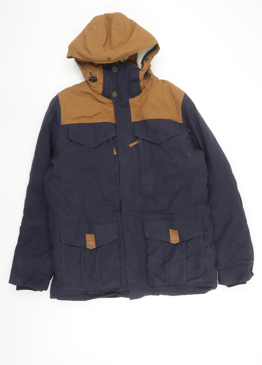 TOG24 Mens Multicoloured Rain Coat Jacket Size M Zip Colourblock