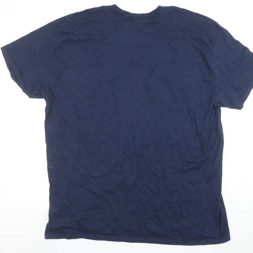 UEFA Champions League Madrid 19 Blue Men's 3XL Graphic T-Shirt