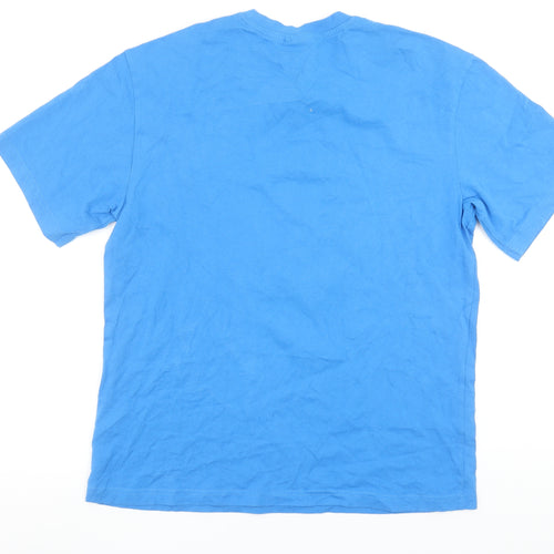H&M Men Blue The Simpsons Bart Graphic Relaxed Fit Cotton T-Shirt M