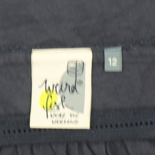 Weird Fish Women's Blue Cotton Camisole Tank Top Size 12