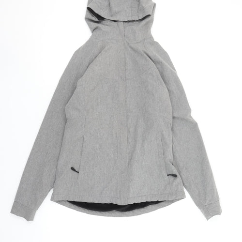 Kirkland Signature Women's Grey Softshell Hooded Jacket Size S