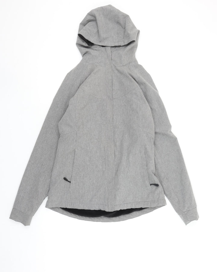 Kirkland Signature Women's Grey Softshell Hooded Jacket Size S