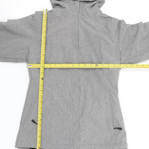 Kirkland Signature Women's Grey Softshell Hooded Jacket Size S