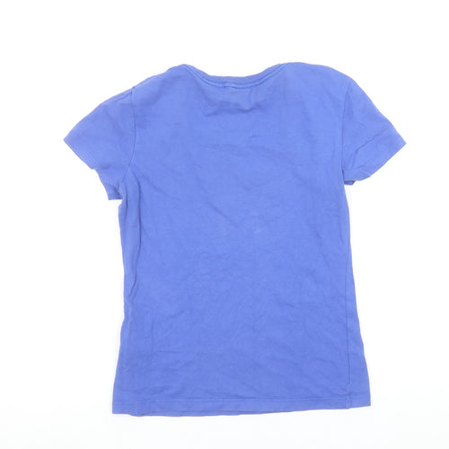 Puma Women's Blue Slim Fit Cotton T-Shirt Size 8
