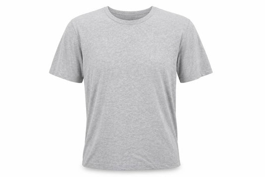 Front view of Hugo Boss Men's Grey Cotton Crew Neck Short Sleeve T-Shirt M
