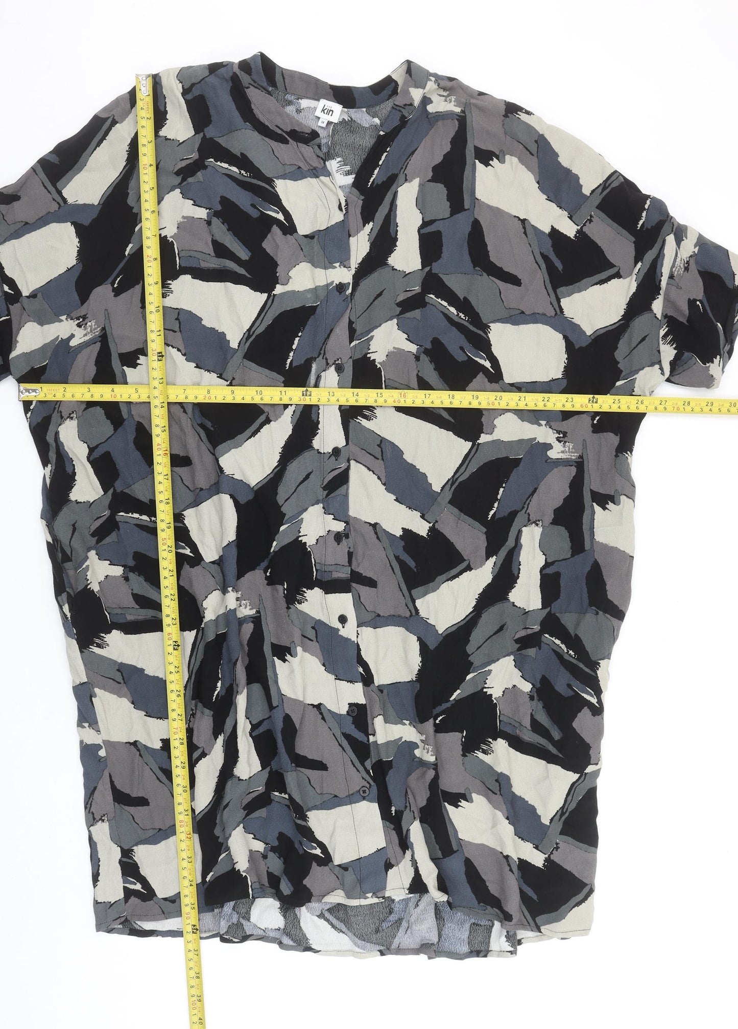 Kin Women’s Multicoloured Geometric Shift Dress Size 14