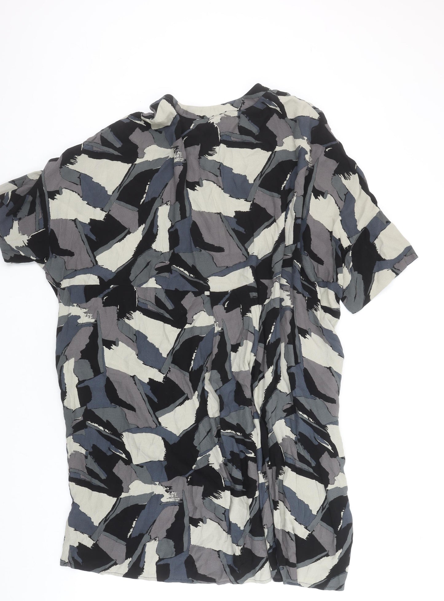 Kin Women’s Multicoloured Geometric Shift Dress Size 14