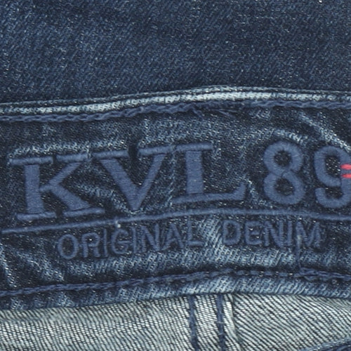 KVL 89 Men's Blue Straight Fit Denim Jeans 31x32 Regular
