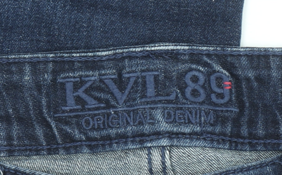 KVL 89 Men's Blue Straight Fit Denim Jeans 31x32 Regular