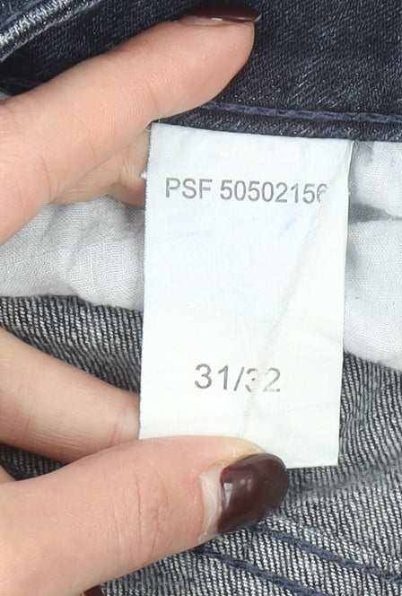 KVL 89 Men's Blue Straight Fit Denim Jeans 31x32 Regular