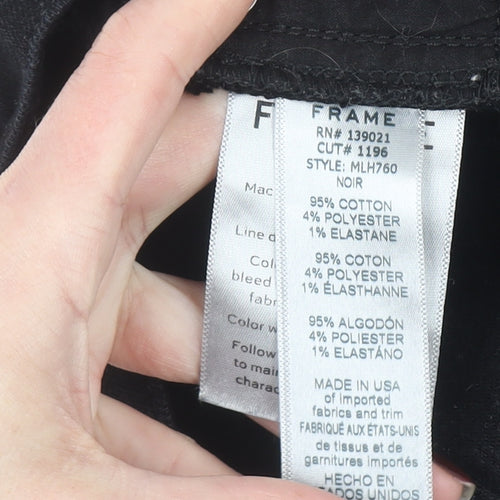 Frame Denim Men's Black Slim Jeans Size 30R Classic 5-Pocket Design