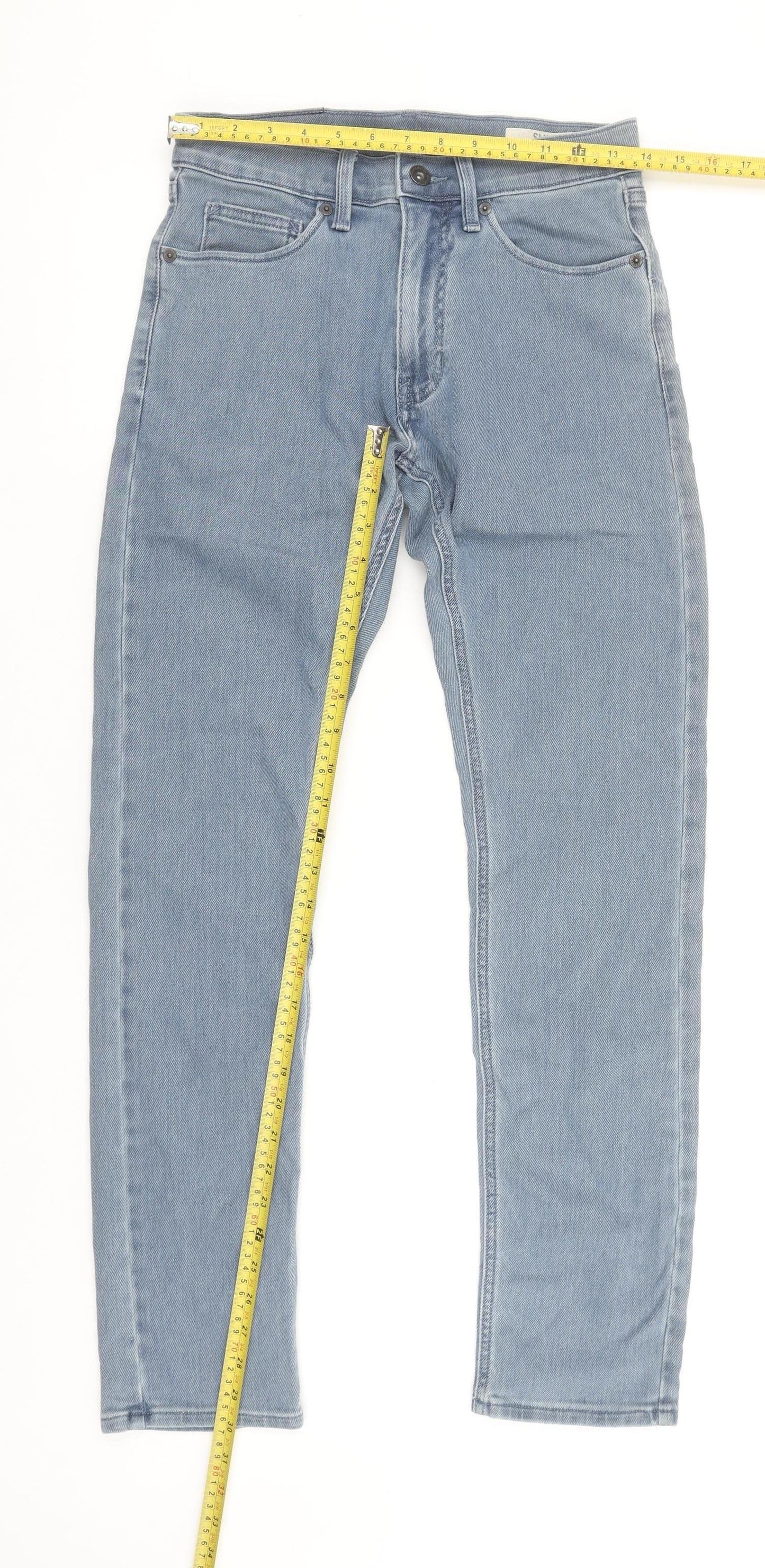 Marks and Spencer Men’s Blue Slim Fit Jeans W28 L31 Denim