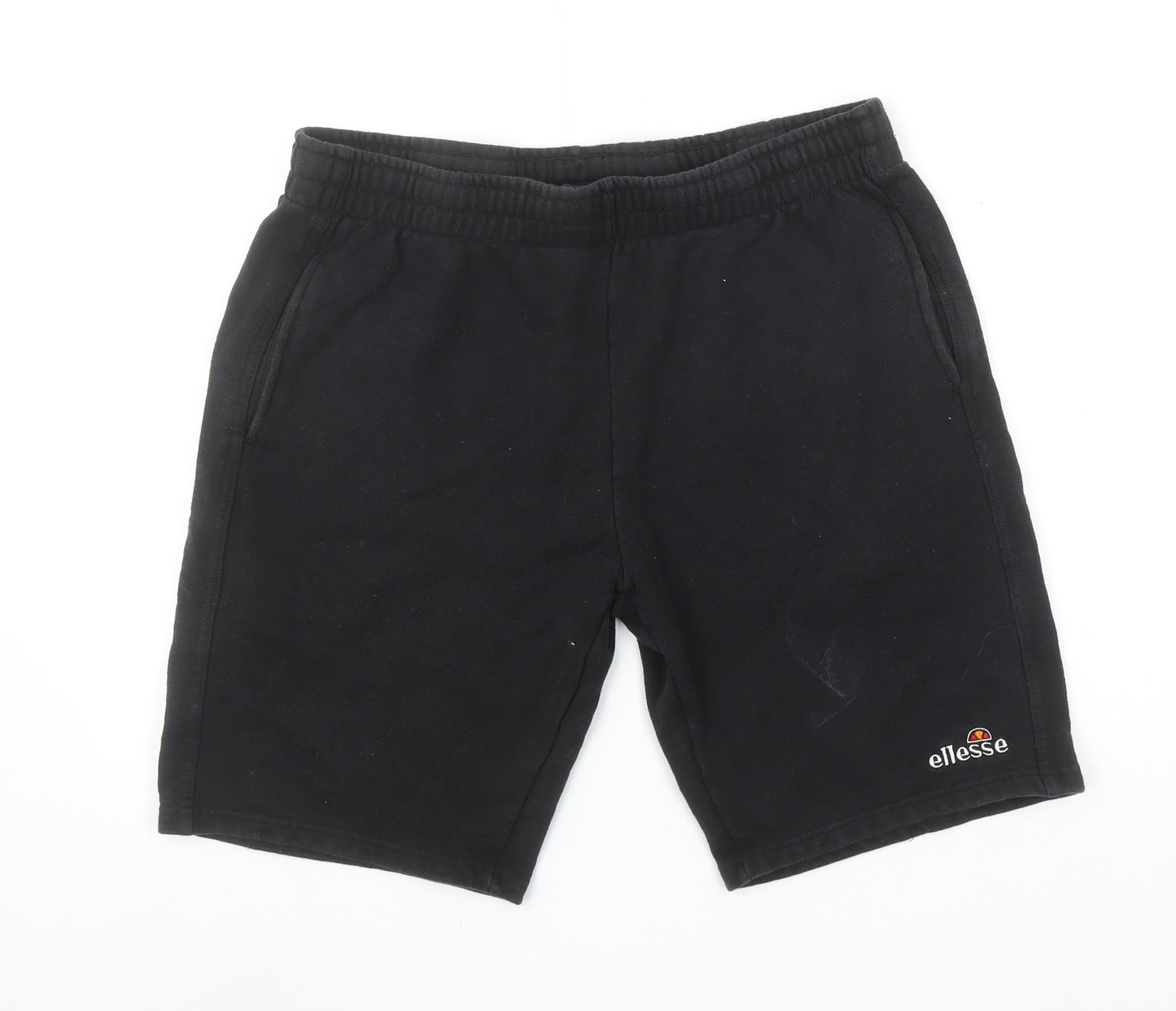 Ellesse Men’s Black Sweat Shorts L Regular Fit Casual Sportswear