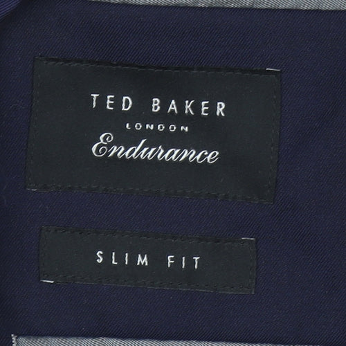 Ted Baker Men's Navy Blue Slim Fit Wool Blend Blazer Jacket 40R