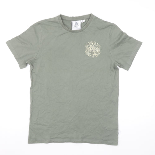 TOG24 Women's Green Cotton Whitby T-Shirt Size S Casual Top