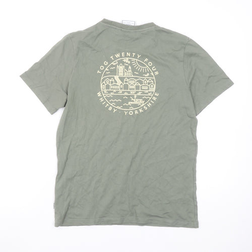 TOG24 Women's Green Cotton Whitby T-Shirt Size S Casual Top