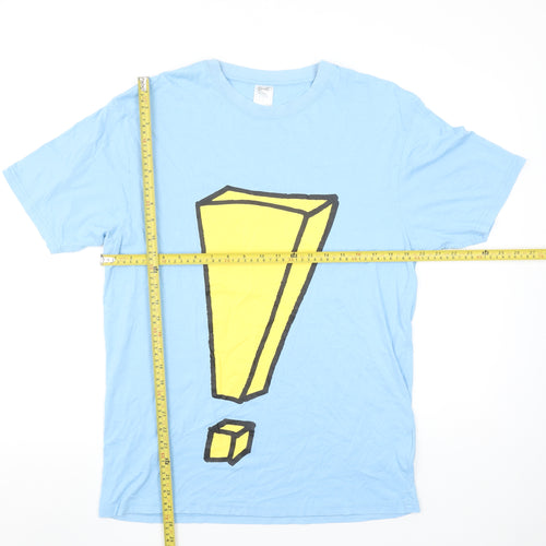 IKEA Men’s Blue Graphic Print Cotton T-Shirt Size L