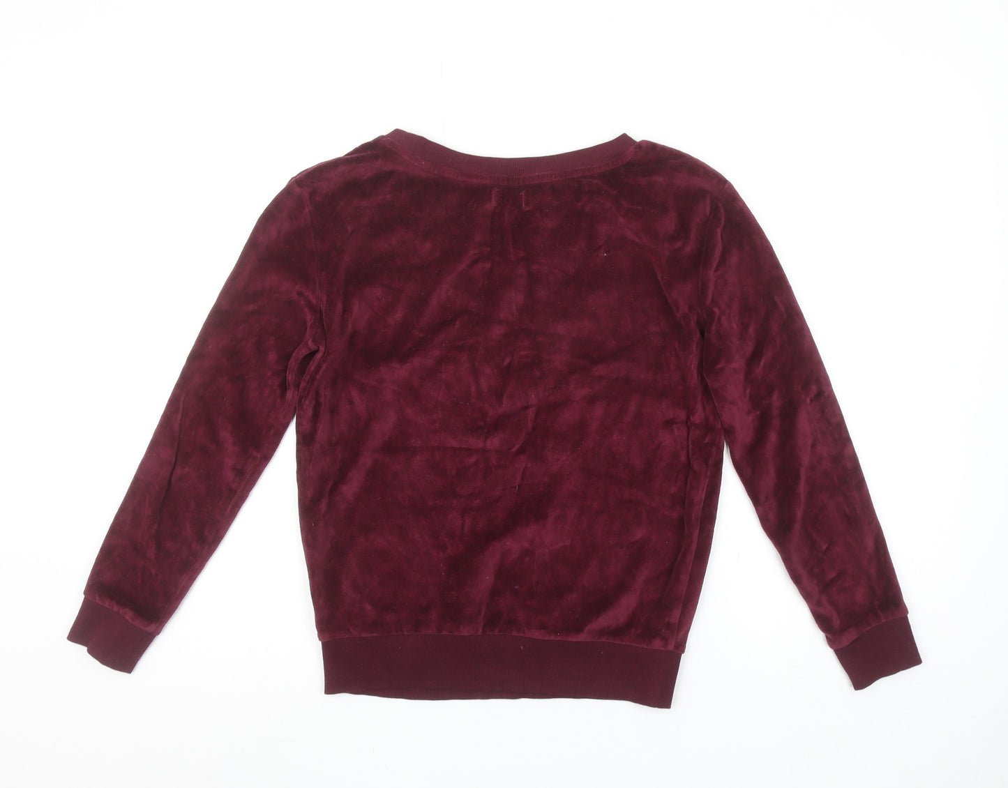 Harry Potter Gryffindor Burgundy Velvet Long Sleeve Women's XS Nightwear Top