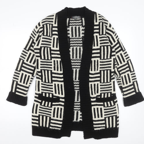 Marks and Spencer Women’s Black White Geometric Knit Cardigan Small